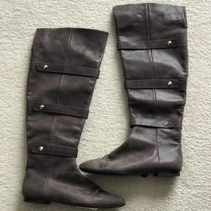 Gray Knee High Isola Boots (Size 7)